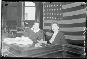 Fannie Hurst Sitting Next to Jeannette Brill