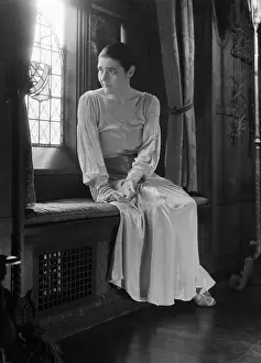 Fannie Hurst Sitting by Window