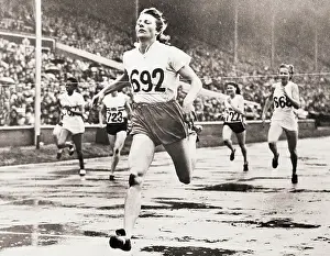 Fast Prints: Fanny Blankers-Koen Crosses Finish Line