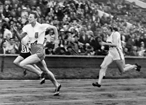 Fanny Blankers-Koen Running 100 M Race