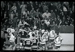 Frenzy Prints: Fans Attacking Hockey Penalty Box
