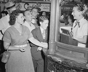 Fans Buying Tickets from Joan Crawford