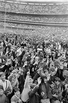 Fans On Field Of Shea Stadium; Champions