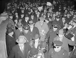 Fans Greeting Babe Ruth