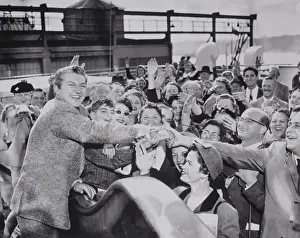 Fans Greeting Liberace