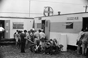 Woodstock Music Festival Prints: Fans Outside First Aid Station at Woodstock Festival