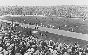 Fans Watching a Football Game