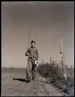 Pole Prints: Farm Boy Going Fishing