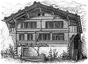 Ranch Prints: Farm house Switzerland