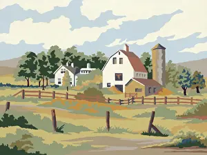 Silo Prints: Farm Landscape