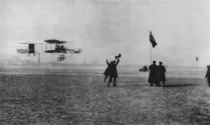 Farman In Flight