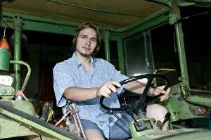 Farming Prints: Farmer on a tractor