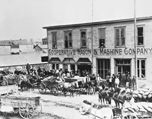 Idaho Prints: Farmers Delivering Loads of Grain