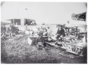 Farmers Sitting on Land