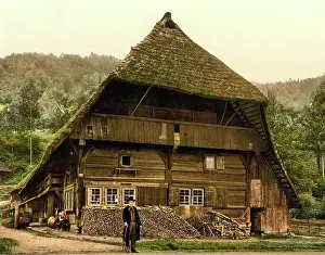 Farmsteads Prints: Farmhouse in the Black Forest, Baden-Wuerttemberg