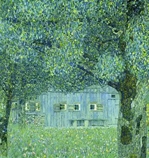 Klimt Prints: Farmhouse in Upper Austria