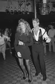 Ryan Oneal Prints: Farrah Fawcett and Ryan O'Neal Getting Ready to Dance