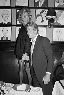 Ryan Oneal Prints: Farrah Fawcett and Ryan O'Neal at Sardi's