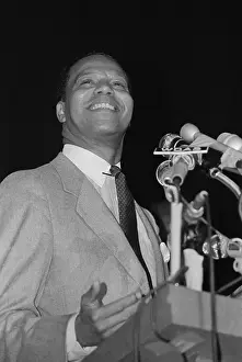 Farrakhan Speaking With Reporters
