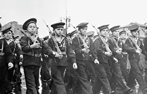 Fascist Marching with Weapons
