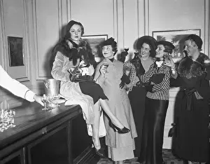 Toast Prints: Fashion Models Toasting