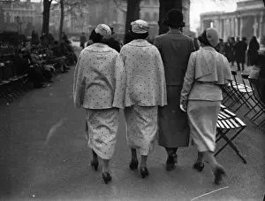Landscape Female Back Prints: Fashion In The Park