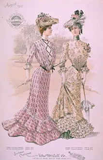 Outfit Prints: Fashionable Ladies in Summer Dresses