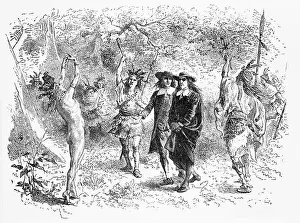 Illinois Prints: Father Marquette Meeting Indians