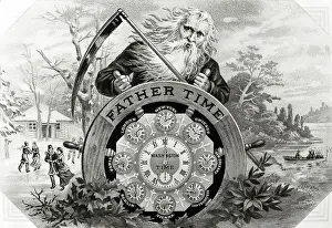 Scythe Prints: Father Time Illustration