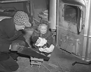 Father Uses Toy High Chair for Fuel During Coal Strike