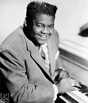 Fats Domino Sitting At Piano