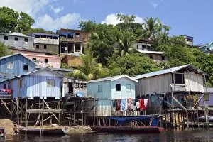Images Dated 3rd August 2013: Favela riverside slum in Amazonia, Tefe, department of Amazonas, Brazil