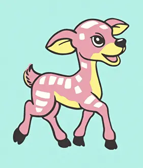Forest Animal Prints: Fawn