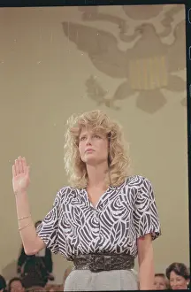 Fawn Hall Taking Oath