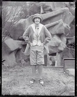 Fay Marbe Wearing a Knicker Suit