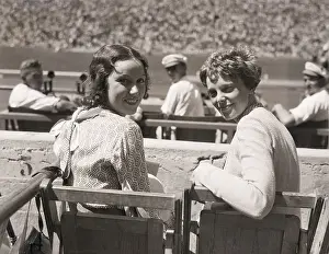 Fay Wray and Amelia Earhart at Olympic Opening