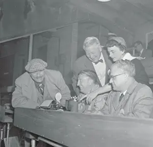 Faye Loyd Standing in the Press Box