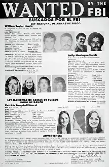 Emily Harris Prints: FBI Poster Depicting Symbionese Liberation Army Suspects