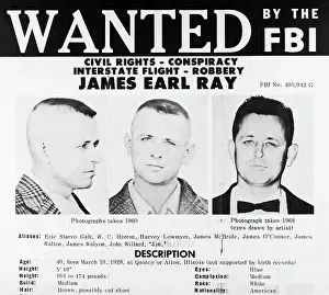FBI Wanted Poster for James Earl Ray