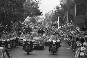 F.Castro In Car with P. Trudeau, O. Dorticos Torrado