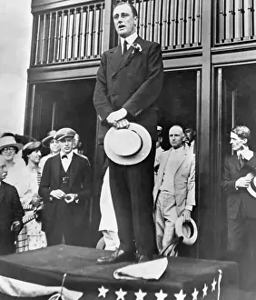 Franklin D Prints: FDR Campaigning for New York State Senate