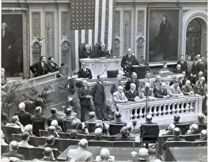 Democrat Prints: FDR Delivers Bonus Bill Veto