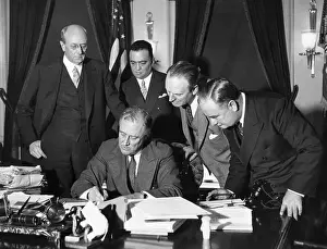 Edgar Hoover Prints: FDR and J. Edgar Hoover