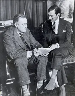 Governor Prints: FDR Speaking with Jimmy Walker