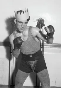 Hartford Prints: Featherweight Boxer in Stance