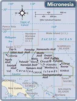 Fed. States of Micronesia country map
