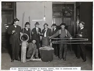 Courthouse Prints: Federal Agents and Captured Moonshiners