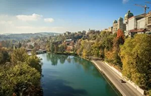 Images Dated 31st October 2013: Federal Palace of Switzerland by aar river