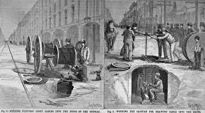 Cable Prints: Feeding Electric Light Cable Into Subway