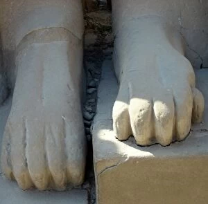 Feet of ram-headed sphinxes, Karnak, Egypt